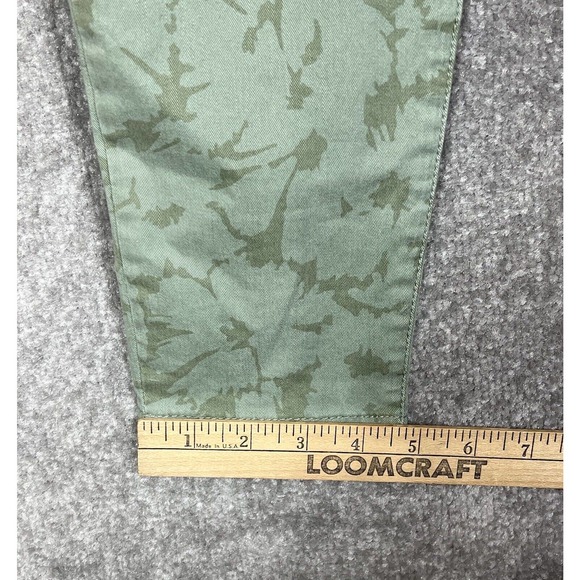 Gap 1969 Ankle Zip Skinny Legging Jeans Women Size 25 Stretch Green Floral - Picture 13 of 13